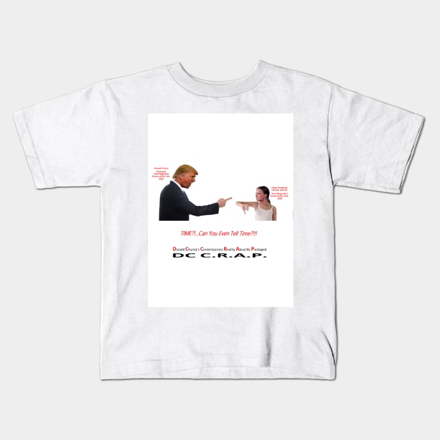 Greta Thunberg In Time for Donald Trump Kids T-Shirt by arTaylor